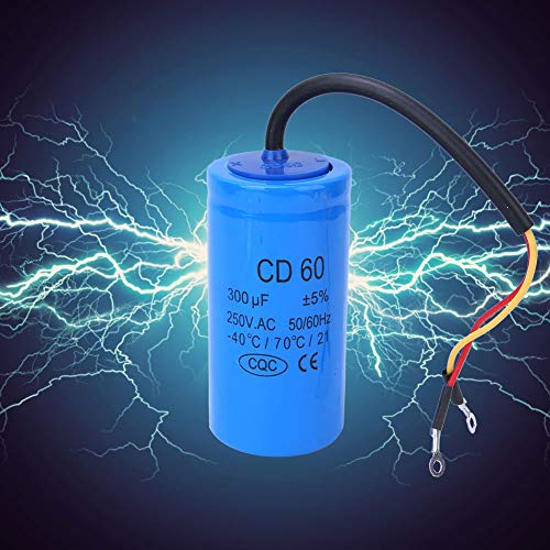 CONDENSATEUR MOTEUR CD60 300uf Condensateur de Démarrage 250VAC 50/60Hz