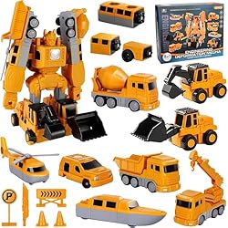 Pipihome 35PCS Constructo Magnetic Robot Toy Set