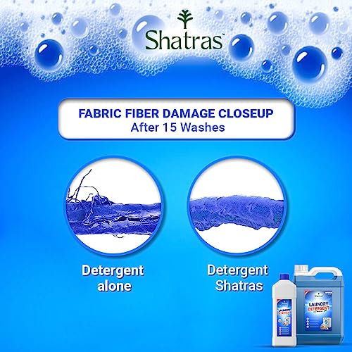 Image of Shatras Bio Cleaning Solutions Natural Laundry Liquid 6 L (5 L + 1 L Free) - Lavender | Caustic-Free, Biodegradable & Eco-Friendly Formula
