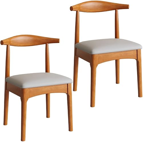 Miniatura 59 de YVYKFZD Solid Wood Dining Chairs Set, Armless Kitchen Chairs, Upholstered Dining Room Chair with Curved Back, Leisure Comfy Side Chair, for Living