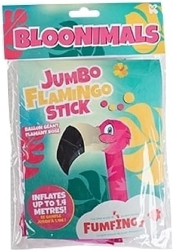 Keycraft Fumfings Novelty 1.4m Bloonimals Inflatable Flamingo Pal Balloon Birthday Decor