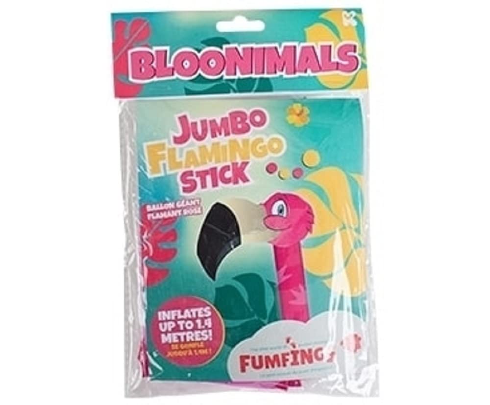 Keycraft Fumfings Novelty 1.4m Bloonimals Inflatable Flamingo Pal Balloon Birthday Decor