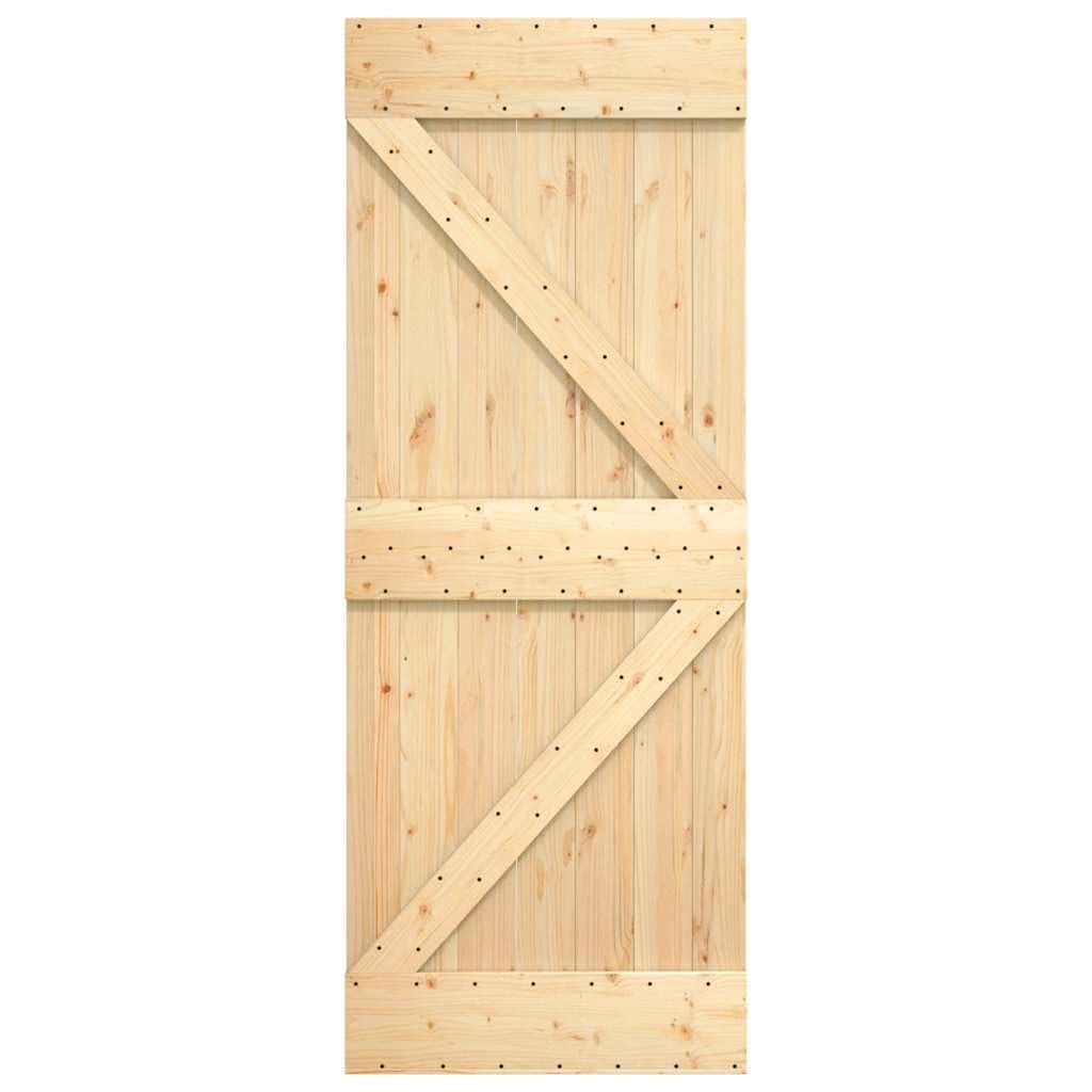 vidaXL Porte 70x210 cm Bois Massif de pin Marron
