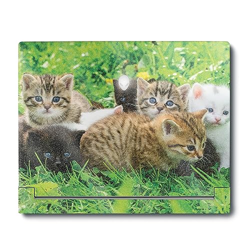 Image of MightySkins Glossy Glitter Skin Compatible with Alienware X16 R1 (2023) Full Wrap Kit - Field of Kittens | Protective, Durable High-Gloss Glitter Finish | Easy to Apply | Made in The USA