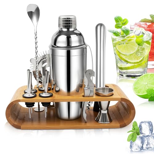 Cocktail Set, Stainless Steel Cocktail Shaker Bar Set, 750ML Bar...