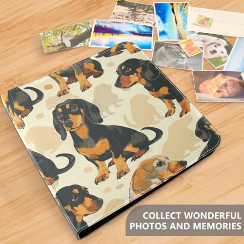 Álbum de Fotos ALAZA en Cuero PU Multicolor con Diseño de 3 Anillas, 20 Hojas Auto-Adhesivas, Tamaño 11.8 x 11.2 x 1.5 pulgadas miniatura 4