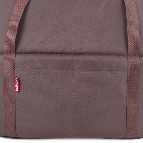 BOUTIQUE ZOO Hundetasche - Braun Beige/Minky, L bis 15 kg - Tragetasche für kleinen und mittleren Hund, Welpen, Katze