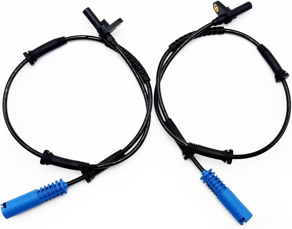 2Pcs Front Left and Right ABS Wheel Speed Sensor Compatible with BMW 06-07 525xi 09-10 528i xDrive 08 528xi 06-07 530xi 09-10 535i xDrive 08 535xi L6 3.0L Replaces 34526767578 34526771700