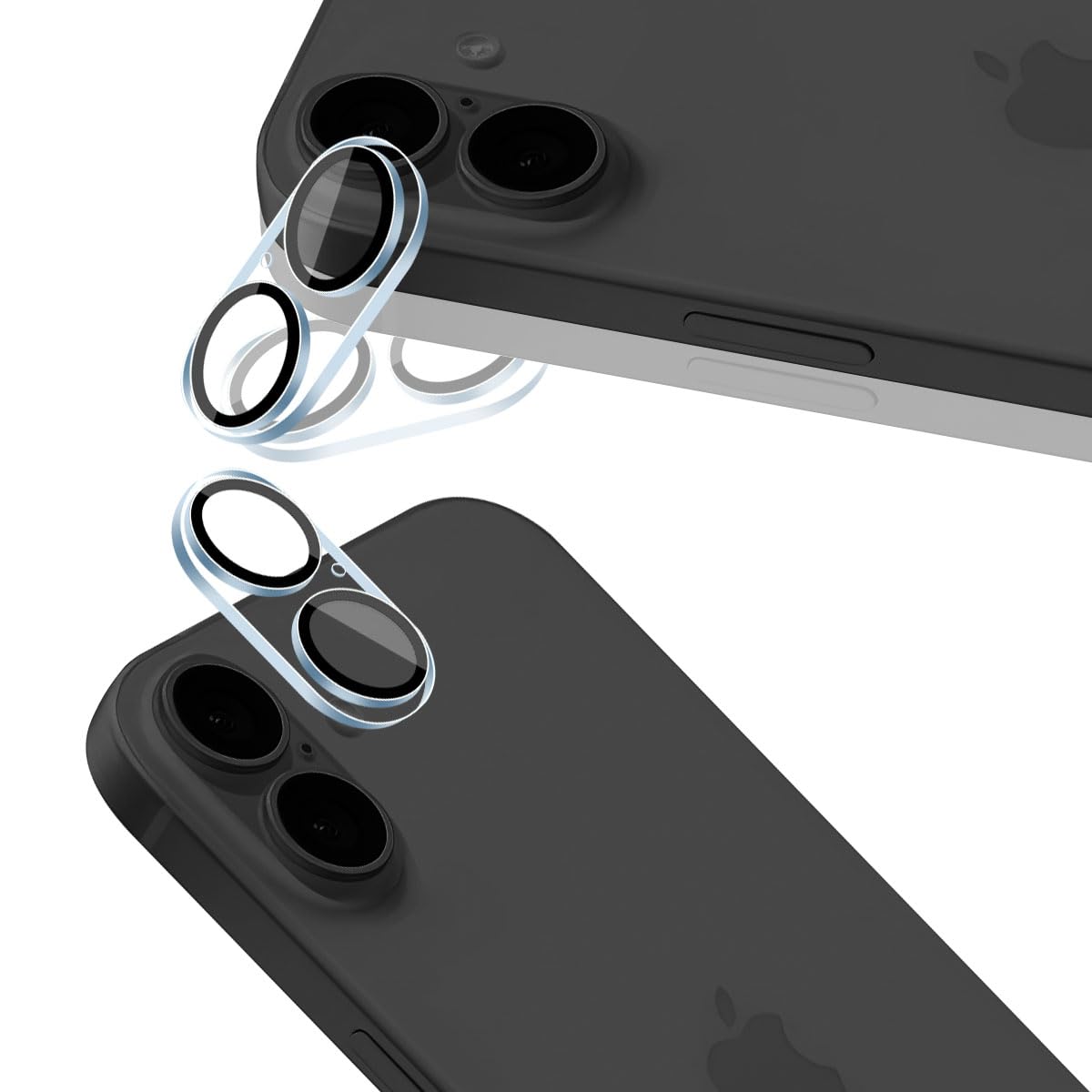 iPhone16 plusケース　二個セット&フィルム一枚 Amazon.co.jp: 用 iPhone16 / iPhone 16 Plus カメラフィルム