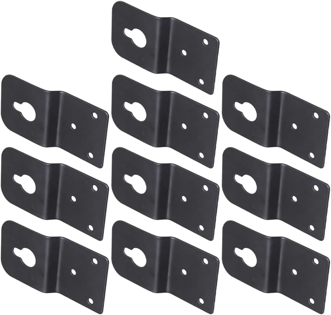 VILLCASE 10pcs Speaker Hanging Connector and Surround Sound Box Hook Wall Mount Bracket for Home Theater Audio Speaker Accessories