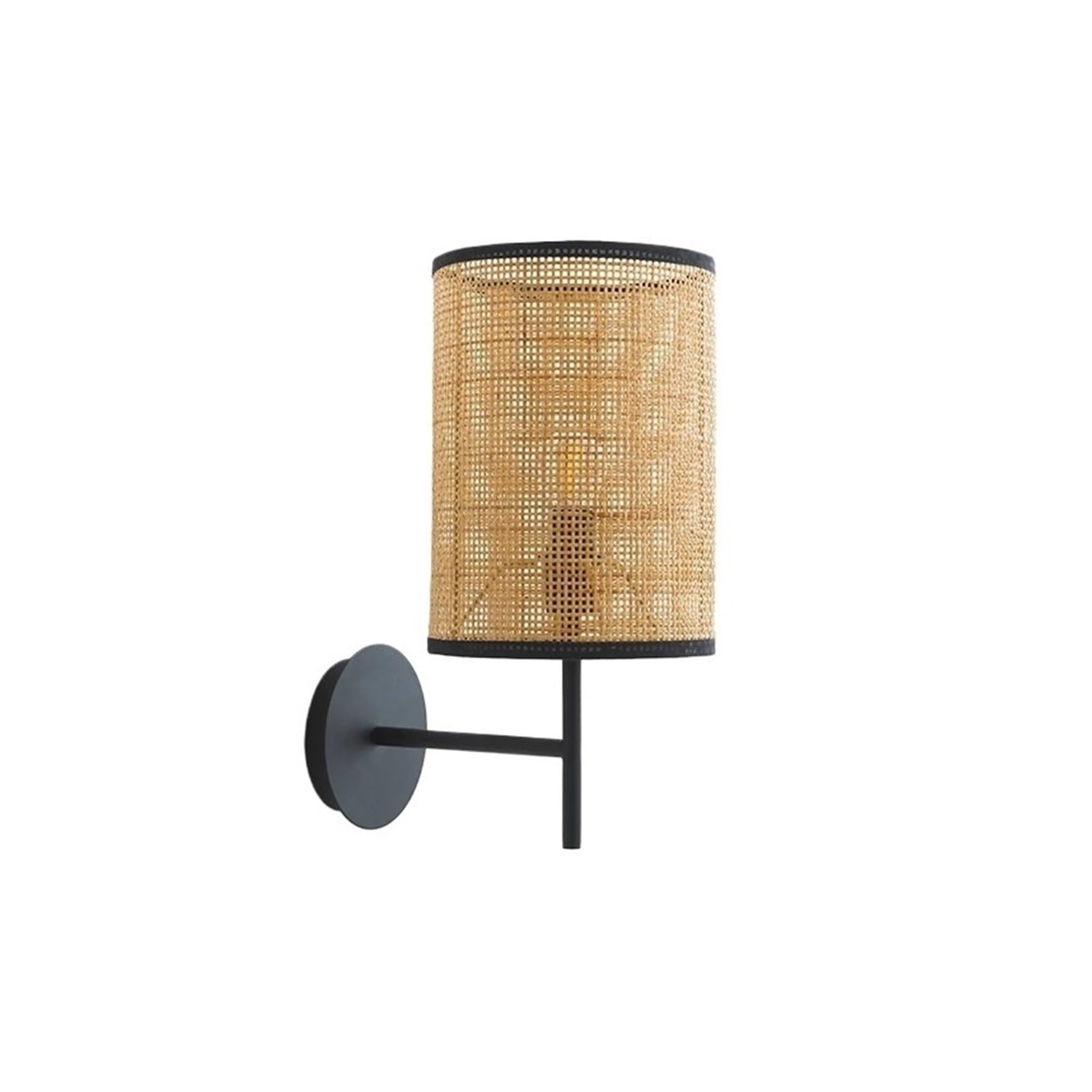 ZENY896V Bedroom Bedroom Simple Rattan Decorative Wall Lamp Aisle Entrance Retro Bedside Wall Sconce