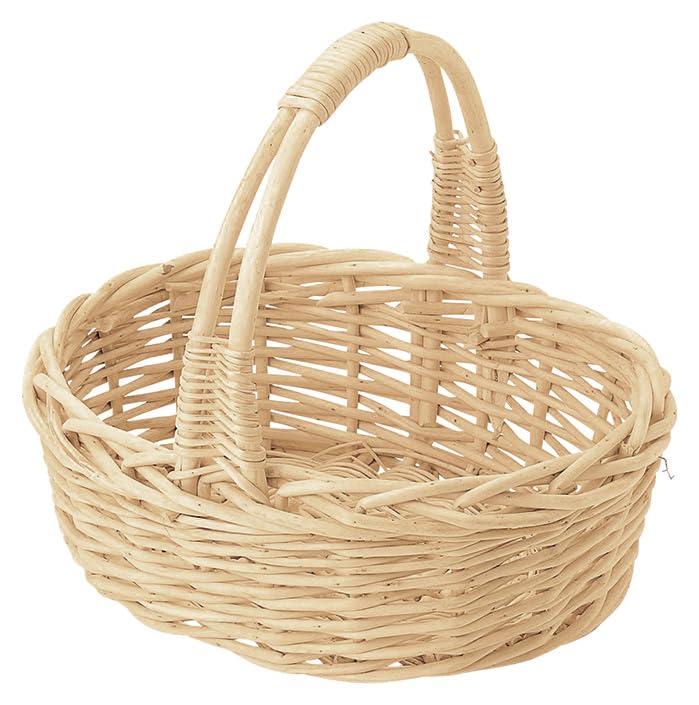Amazon.co.jp: 柳バスケット ハンドル26.5 cm 43-45 : ホーム＆キッチン