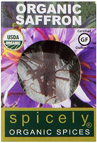 Spicely Organic Saffron 0.007 Oz Certified Gluten Free #TOP17