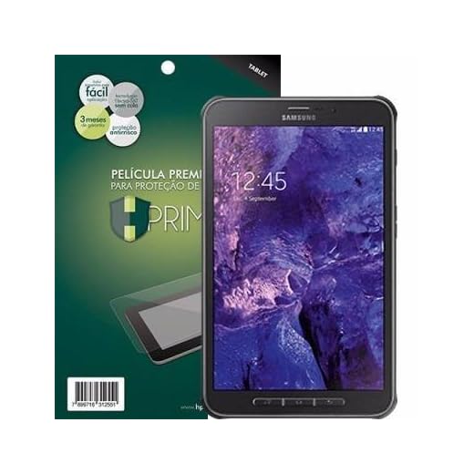 Pelicula de Vidro temperado 9h HPrime para Samsung Galaxy Tab Active T365, Hprime, Película Protetora de Tela para Celular, Transparente