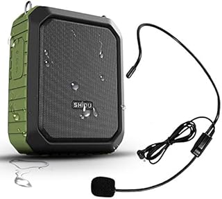 Portable Waterproof Personal Voice Amplifier Wired Headset Microphone Small Bluetooth Pa Speaker 18W