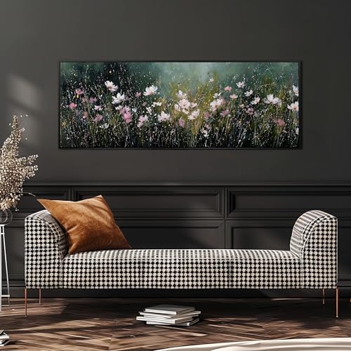 Impression de paysage floral sombre grand format horizontal - 4