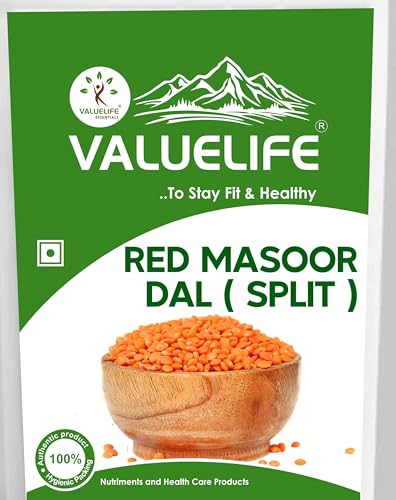 Image of Valuelife Red Masoor Dal Split | Natural Indian Lentils (Masoor Dal) | High Protein Vegetarian Food | Unpolished & Clean | Cooking Dal - 500G