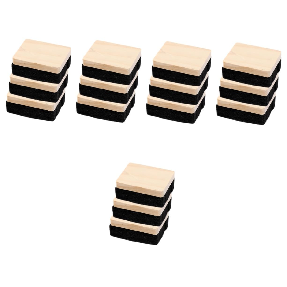 Lurrose 5 Sätze Tafelschwamm Mini-kreide Magnetisches Whiteboard Whiteboard-radierer Tafelradierer -kreideradierer Bretter Tafelreiniger Internatsschüler Gefühlt 3 Stück * 5