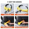 VEVOR Wheel Lock, 2 Packs Universal Wheel Clamp Lock, Adjustable Anti Theft Trailer Lock Wheel Clamp, Heavy-duty Steel Tire Lock for ATV RV SUV Car Golf Cart Boats Motorcycles, with 6 Keys #4