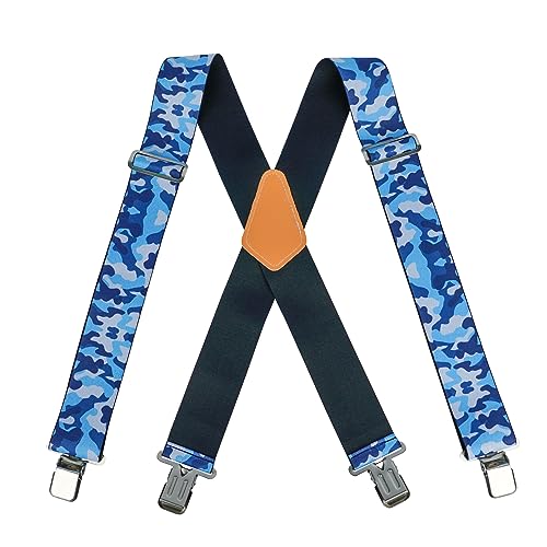 Image of MELOTOUGH Men's Suspenders w /Clip Heavy Duty suspenders for men Big and Tall Work suspenders for Jeans