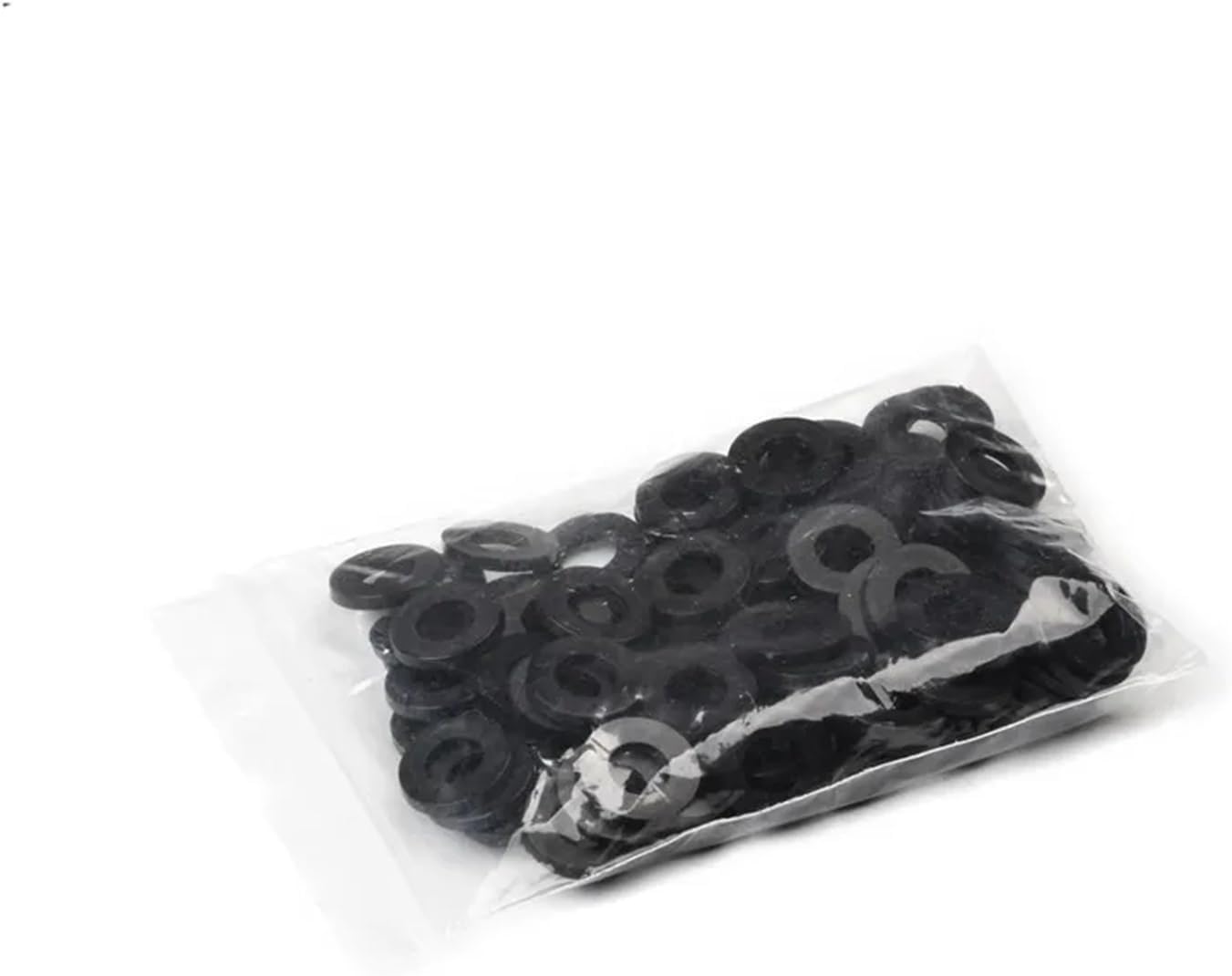 Hardware Fittings 100pcs/Set M2 M2.5 M3 M4 M5 M6 M8 Black Plastic Nylon Washer Flat Spacer Washer Insulation Seals Spacer Gasket Ring Seal Washer(M8x16x1.5mm)