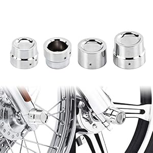 Hdbubalus Front Rear Axle Nut Covers Axle Caps Fit For Harley Dyna 2008-2017 Softail 2008-Later 4 Pcs Chrome 7 51ceoq ym4l. sl500 . ss300