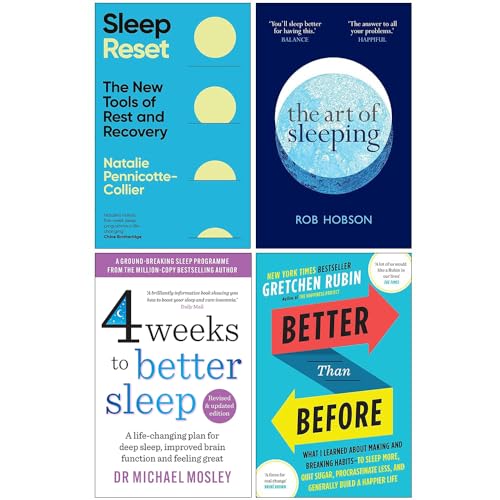 Image of Sleep Reset, The Art of Sleeping, 4 Weeks to Better Sleep & Better Than Before 4 Books Collection Set