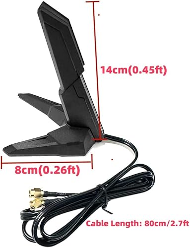WiFi 6E 2T2R Dual WiFi Antenna Dual Band 2.4G/5G/6GHz for ASUS ROG Strix Z270 Z370 Z390 B250I X470I X570 X570I B550F B550 I B360 H370I H470I B460-I Gaming Z490-E PC Desktop Computer