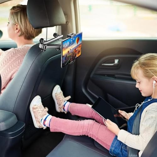 Soporte telescópico para tablet para coche ajustable y universal 3