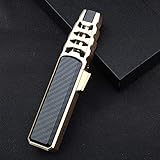 Solar Beam Torch - the Hottest Torch on Earth, Turbine Torcher - Torch Lighter Jet Flame, Butane Gas for Torch Lighter, for Candle Camping BBQ Kitchen- Butane Not Included, Windproof (Black)