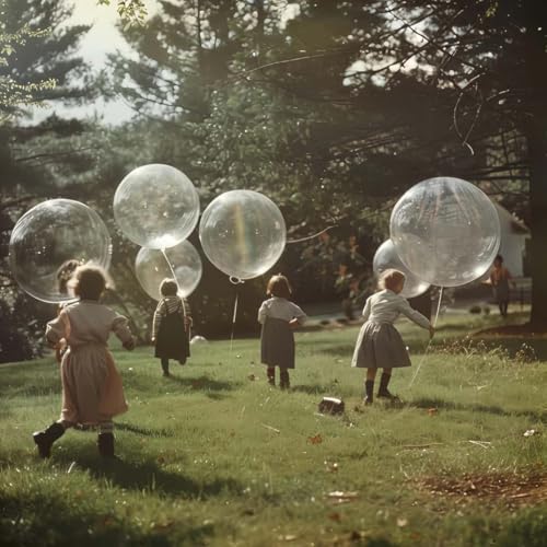 Image of 30 Pack Clear Balloons 36 Inch Clear Latex Party Large Balloon Bulk for Various Party Events Decorations