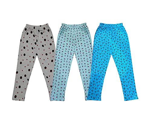 Image of KAYU Kids 100% Cotton Printed Capri for Girls - Regular Fit [Pack of 3]