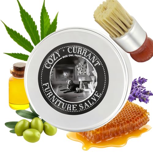 Furniture Salve for Leather Original Leathers Recoloring Balm Wood Cleaner with Boar Bristle Brush Kit 4oz Couch Paint Scratch Repair Conditioner Remover for Shoe Polish Couches Leathers Cleaning
