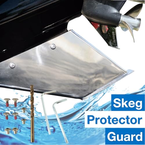 Image of 1903 Skeg Protector Guard for Mercury Mariner 40 50 60 HP 2 & 4 Stroke 1991-Present Stainless Steel Wear Tab 27341