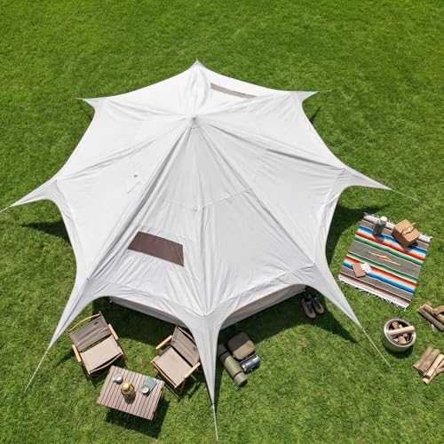 Carpa Bell de Oxford 600D 14.8x9.2 ft con Estufa miniatura 7