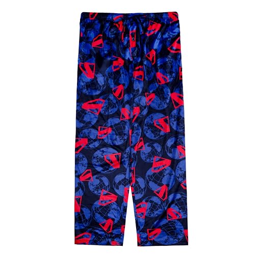 Superman mens Pajama Pants, Lounge Bottoms With Drawstring, Ultra-soft & Comfortable