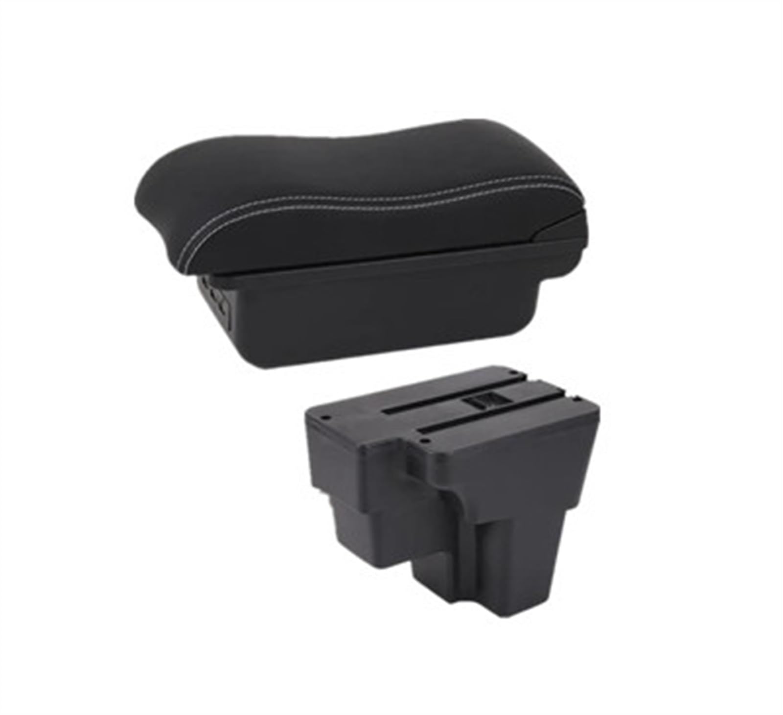 NOHEEU Armrest Box Europe South Retrofit Car Storage Accessories For STONIC For Rio Lx For Cerato 2015-2024(B2 white line 3USB)