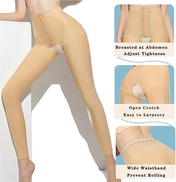 Pantalones Moldeadores Postoperatorios para Mujer, Faja Reductora De Muslos para Liposucción Y Recuperación Posparto, Prenda Moldeadora para Una Figura Estilizada. Black s
