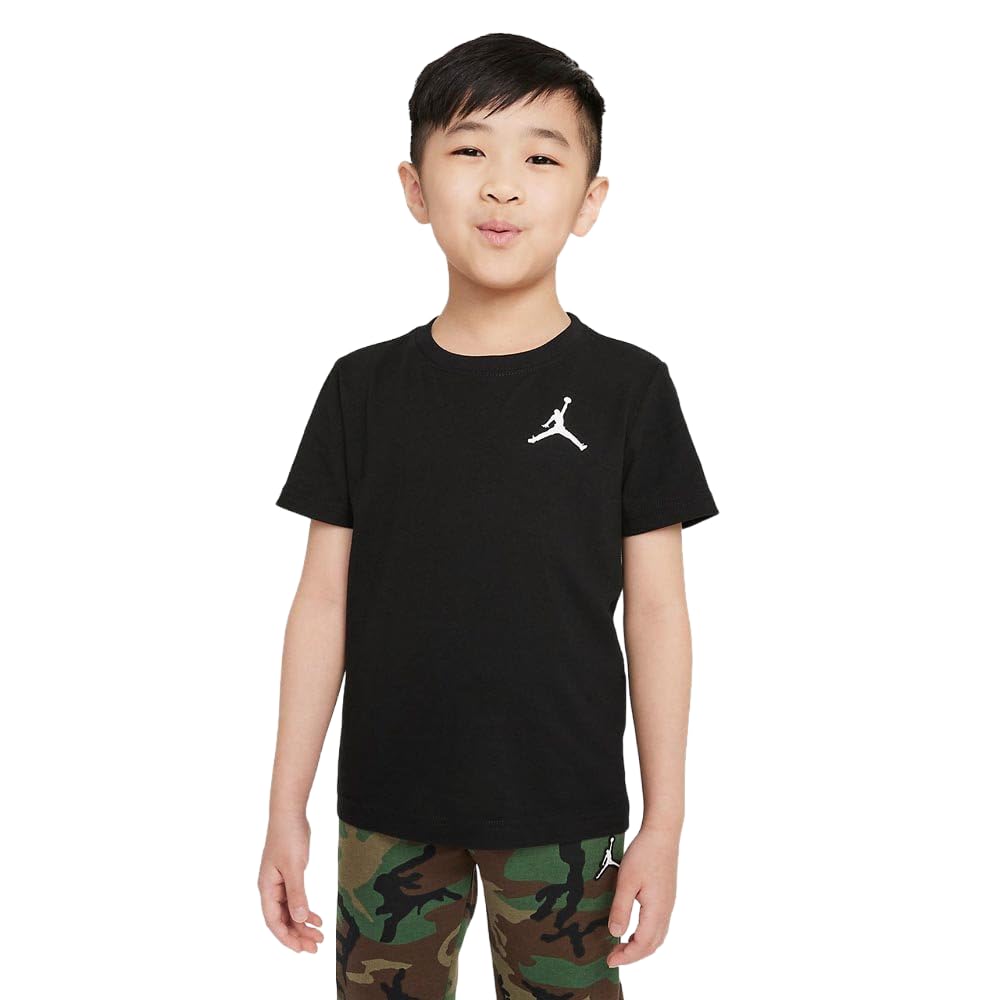 NIKE Nike Camiseta de Manga Corta Infantil Jordan Jumpamn Air EMB Negro