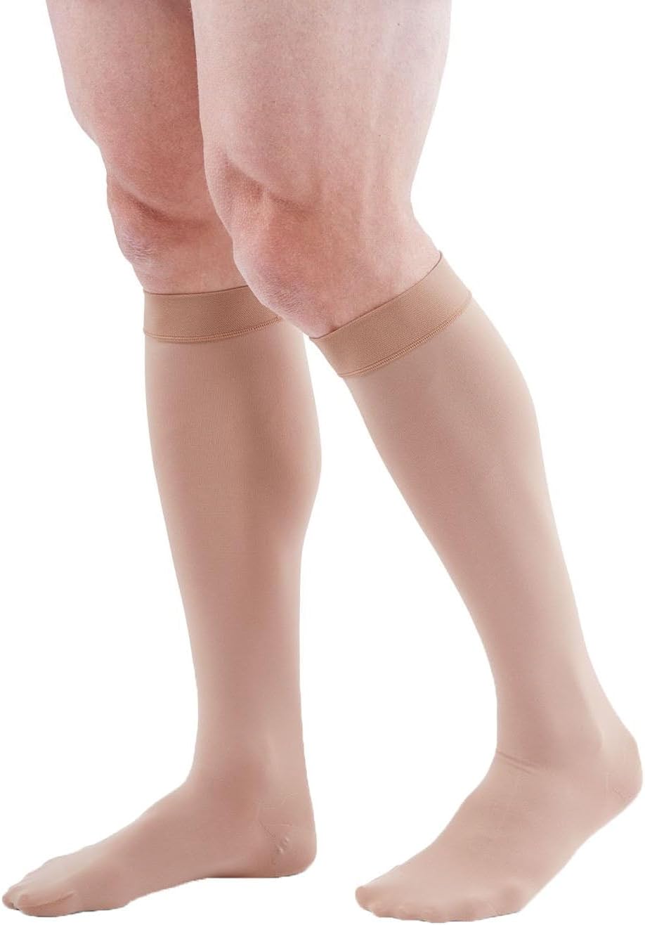 Advantage 30-40 mmHg Calf Petite Closed Toe Almond Medium