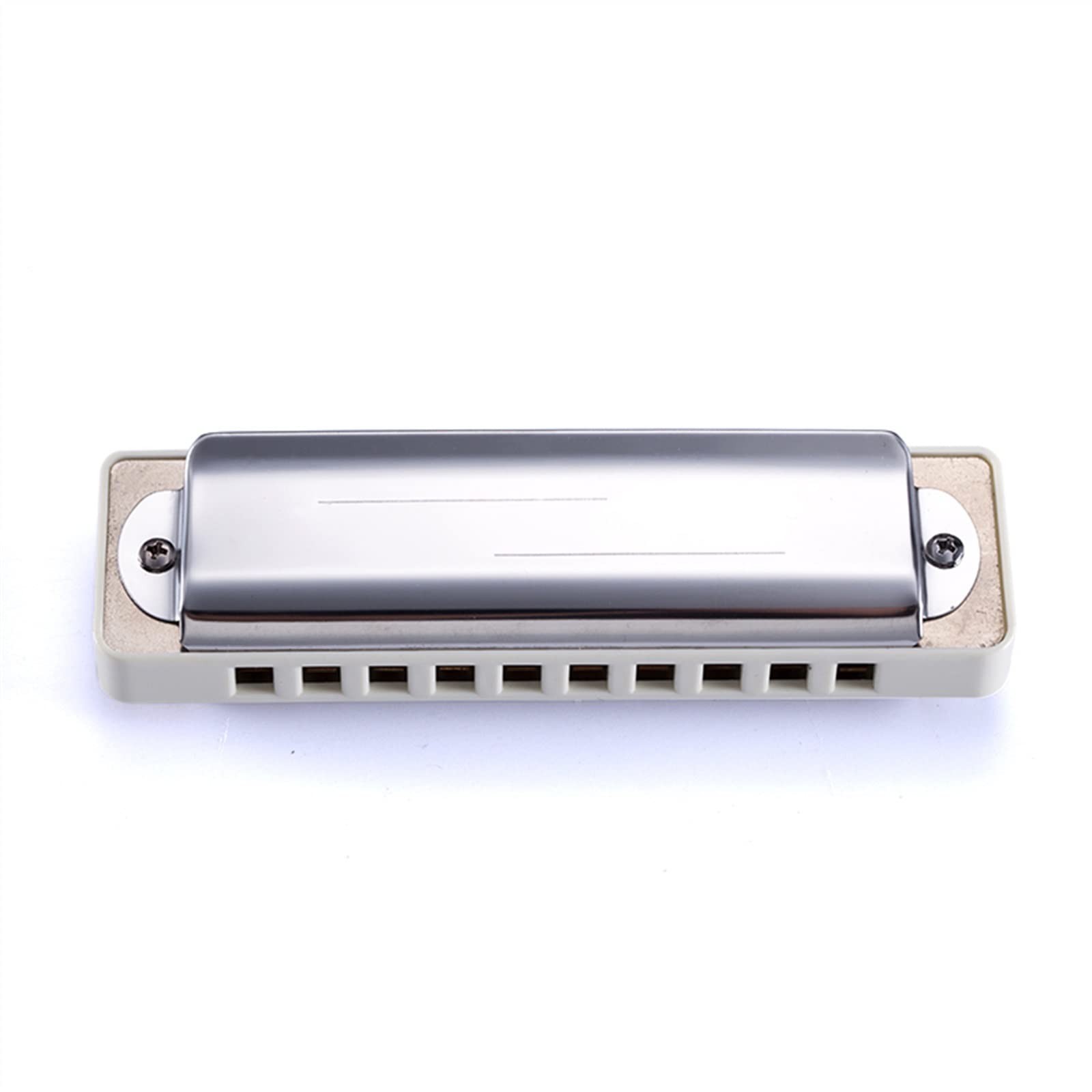 Armonica A Bocca Professionale Armonica Diatonica 10 Fori Armonica A Bocca Bianca Speciale per Principianti (Color : Key of C)