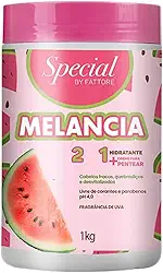 Máscara Hidratante 2 em 1 Minha Melancia - Special By Fattore (1kg) | Hidratação Profunda, Definição e Brilho | Vegano, Liberado para Co-Wash, pH 4.0 | Para Todos os Tipos de Cabelos