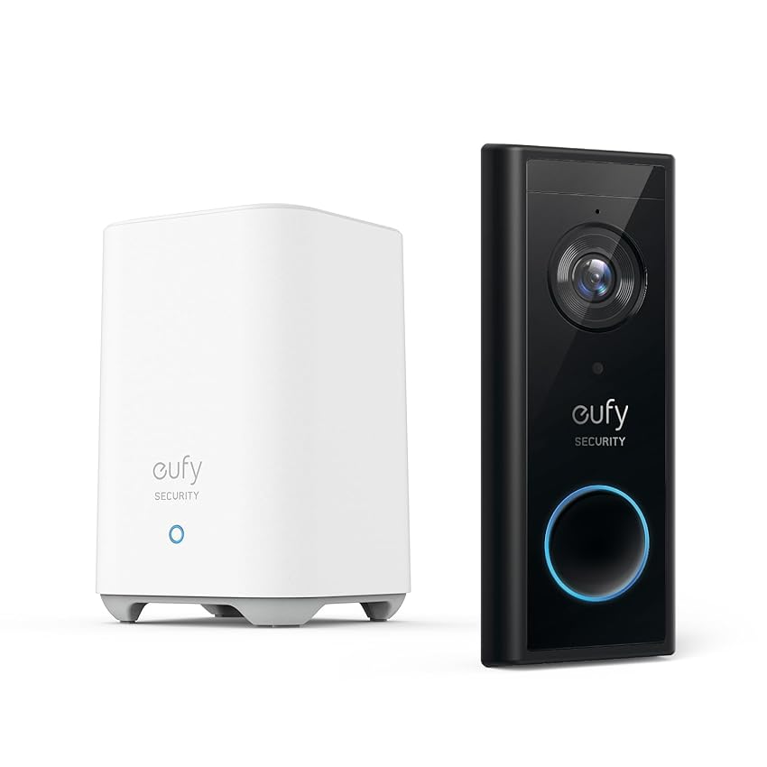 Immagine del prodotto eufy Security Video Doorbell S220, videocitofono wireless con batteria con 2K HD, nessun costo mensile, tecnologia AI integrata nel dispositivo per il rilevamento persone, auto-installazione semplice