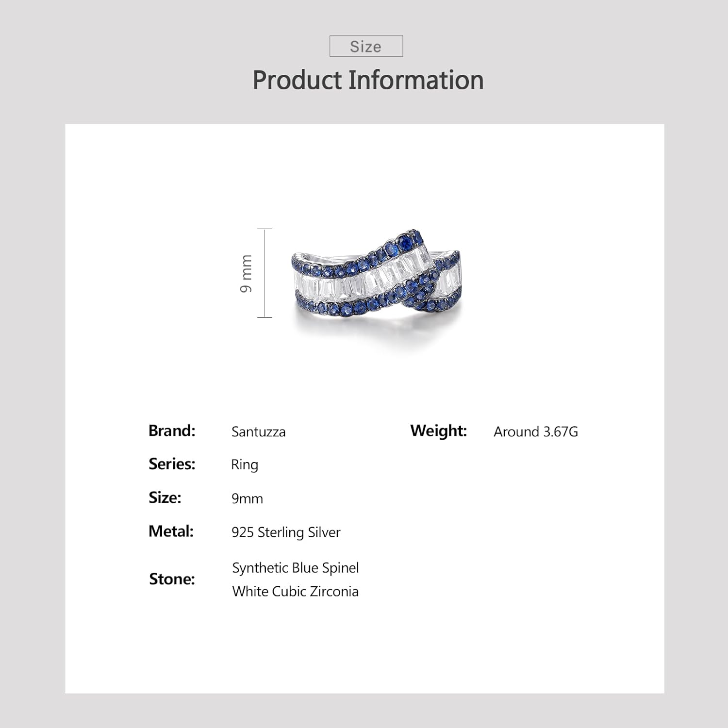 Santuzza 925 Sterling Silver Irregular Galaxy Ring - Image 4