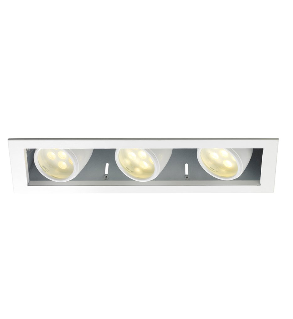 WAC Lighting MT-LED318F-WWHSNIC Three Light LEDme Multiple Spot 3000K Non-IC Rated Flood Housing
