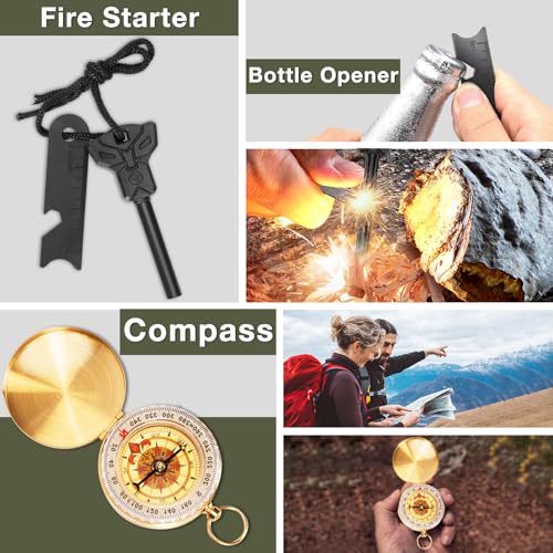 Survival Kits, Hiking and Camping Essentials, Emergency Survival Gear, Gifts for Men, Gifts for Dad, Husband, Teenagers, Cool Fishing and Hunting Gadgets, Christmas and Birthday Gifts - Image 4