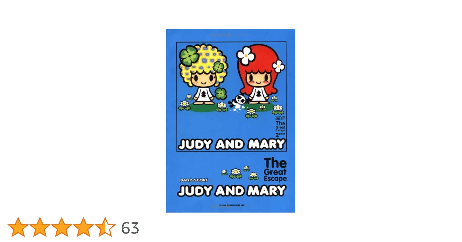 JUDY AND MARY／the great escape　バンドスコア　BS JUDY AND MARY／the great escape バンドスコア BS バンド