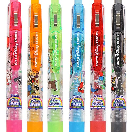 東京ディズニーリゾート カラー　筆ペン 6色セット　レア物　ペン Amazon | ミッキー＆フレンズ カラーペン(サラサ)セット 【東京