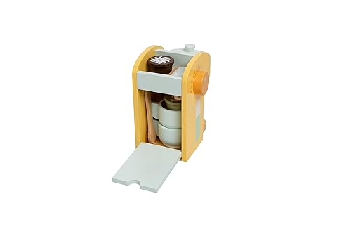 Miniatura 2 de Pearhead Barista in Training - Cafetera de juguete de madera, juego de juguete de simulación de madera para aprendizaje del desarrollo, juego de