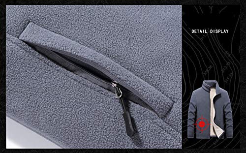 XYJD Thermische jas Dubbelzijdig Fleece Plus Fat Herenjas Vest Sport Jas - Afbeelding 6